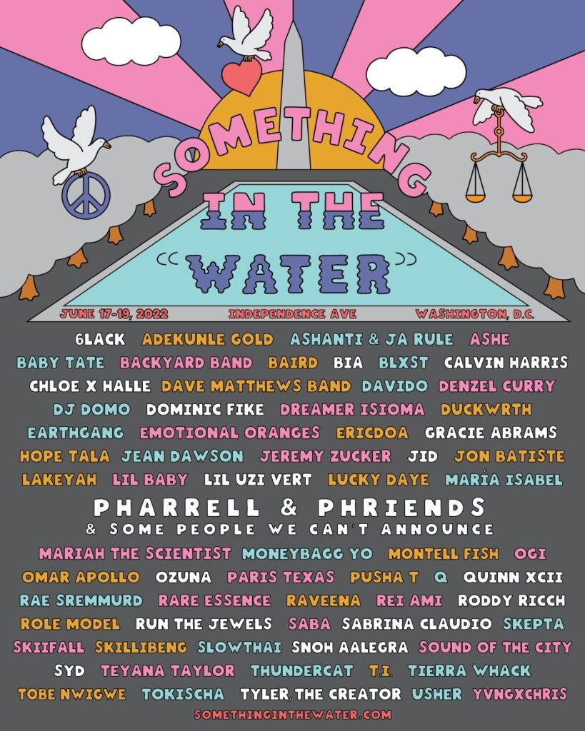 Something in the Water 2022 lineup poster