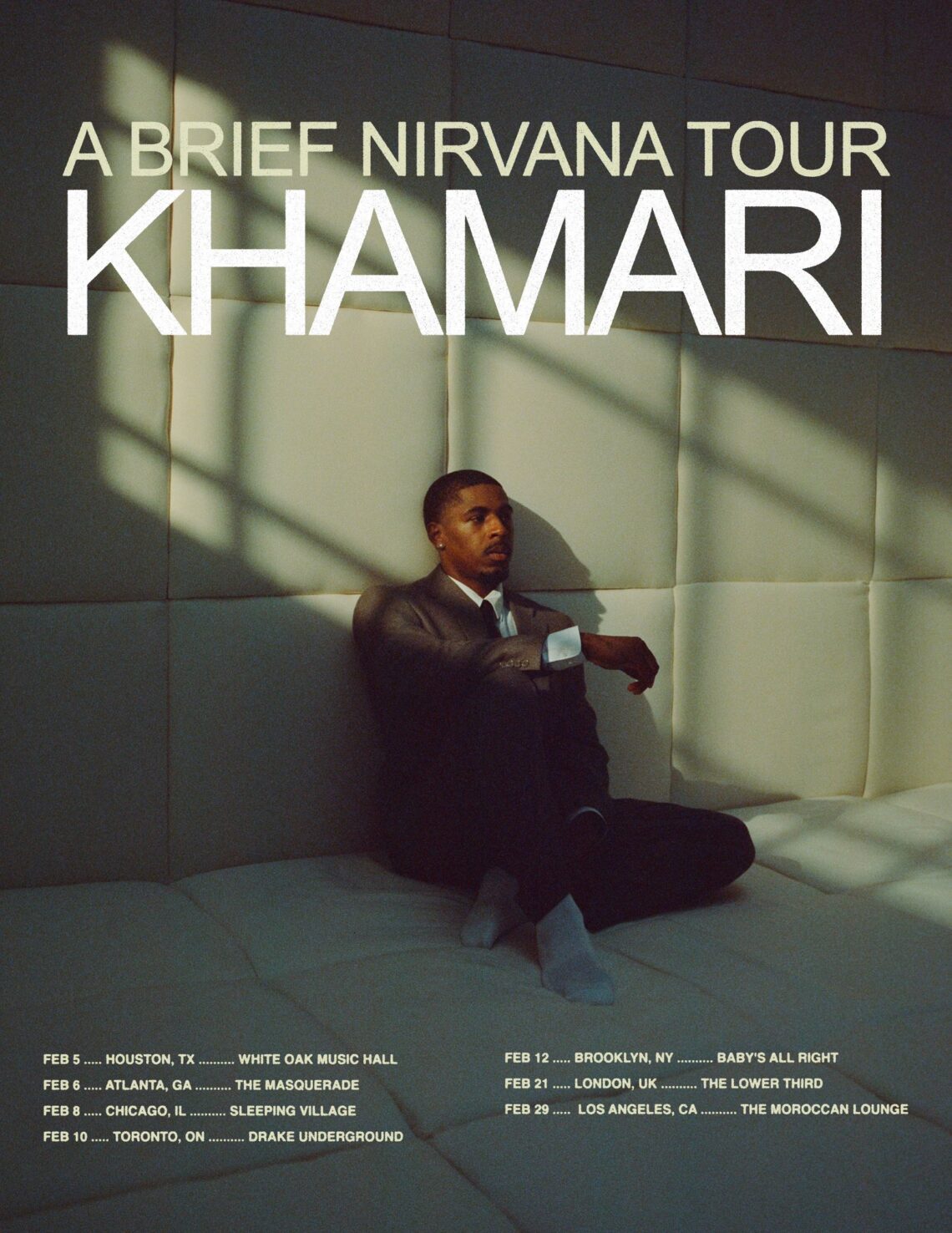 Khamari Announces 'A Brief Nirvana Tour' Dates