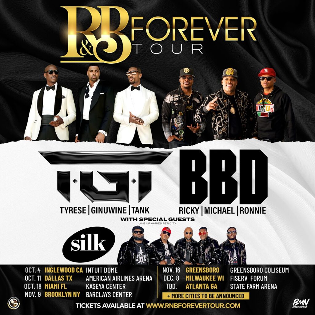 TGT and Bell Biv Devoe's R&B Forever Tour poster