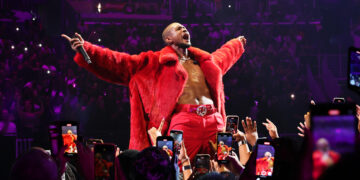 Usher at the opening night of his Past Present Future Tour at Capital One Arena in Washington, D.C.