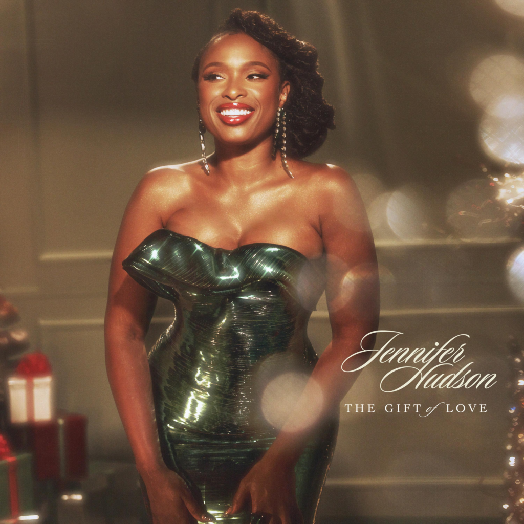 Jennifer Hudson's holiday/chrismas album The Gift of Love cover art